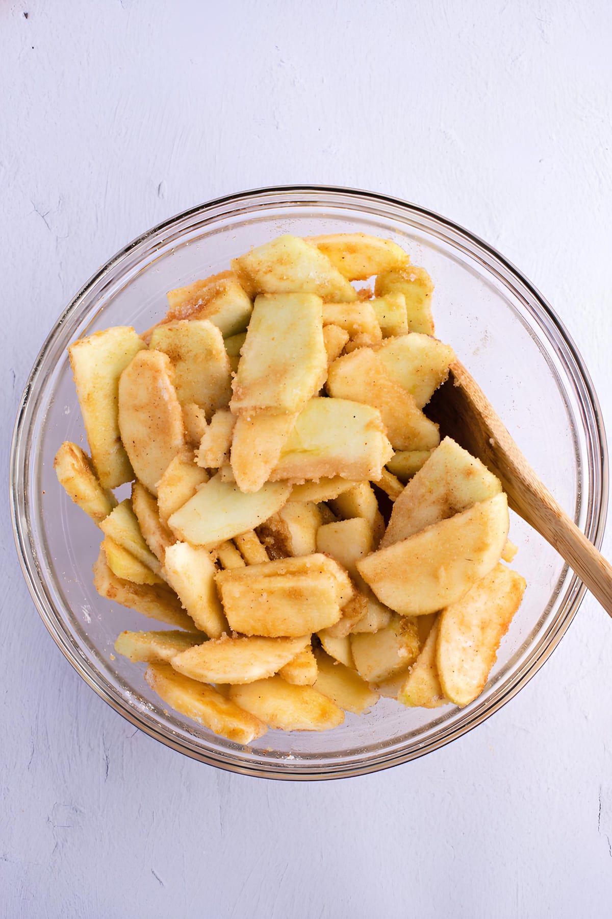 Baked Apples in a Glass Bowl