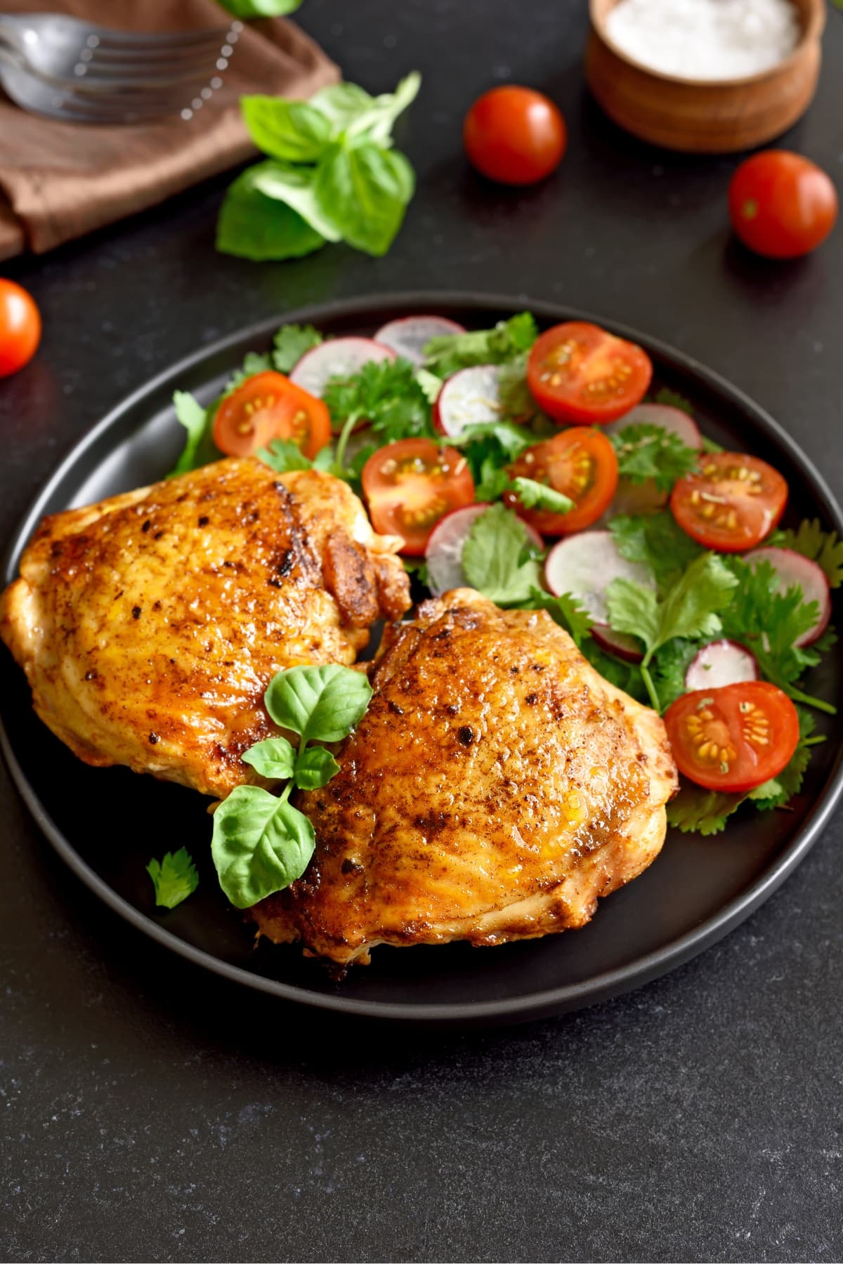 Baked Chicken Thighs with Vegetables