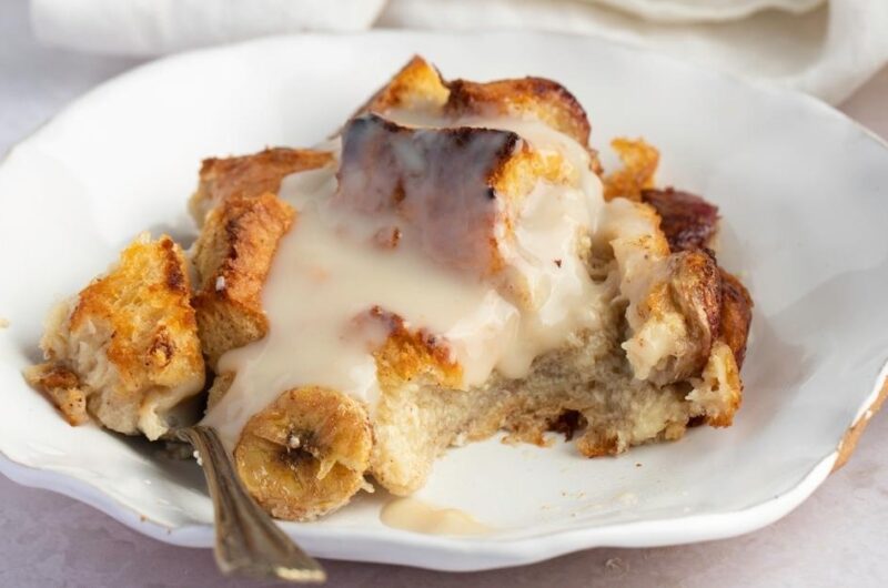 Banana Bread Pudding (Simple Recipe)