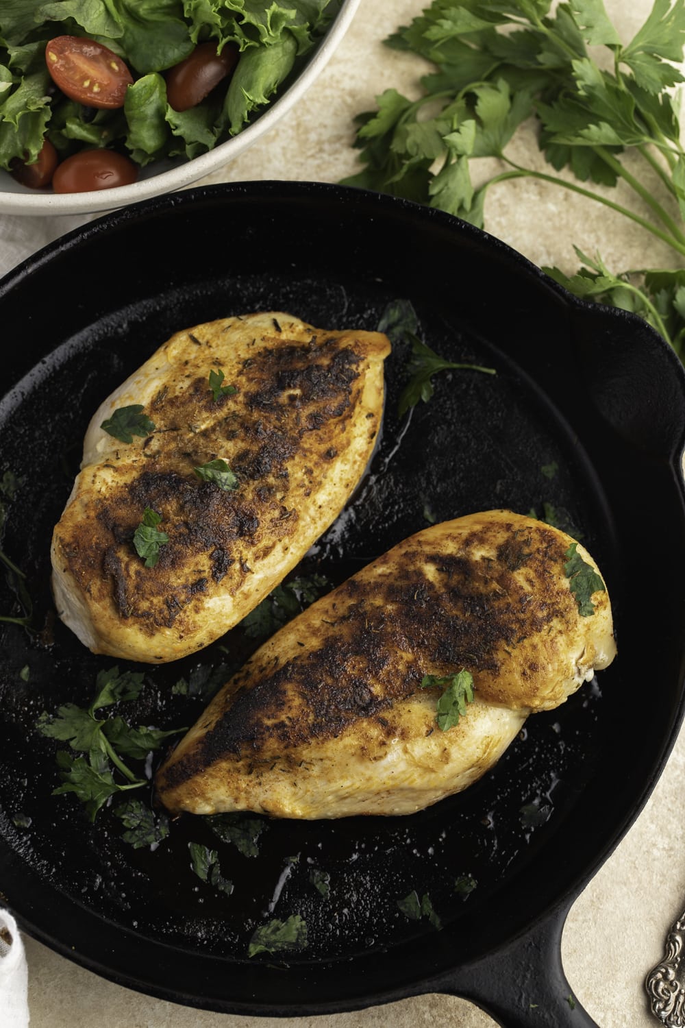 Blackened Chicken in a Skillet