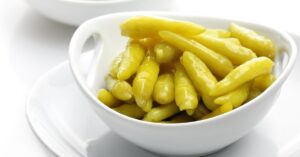 Bowl of Appetizing Banana Peppers