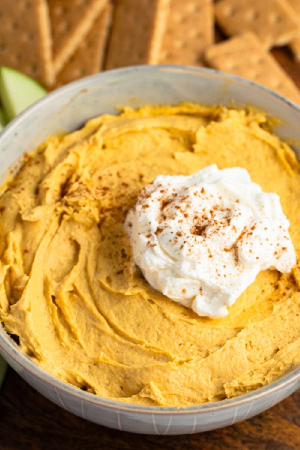 Bowl of Pumpkin Fluff Dip