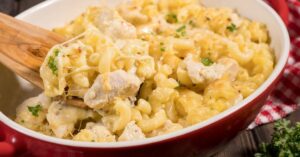 Cheesy Chicken Pasta Casserole