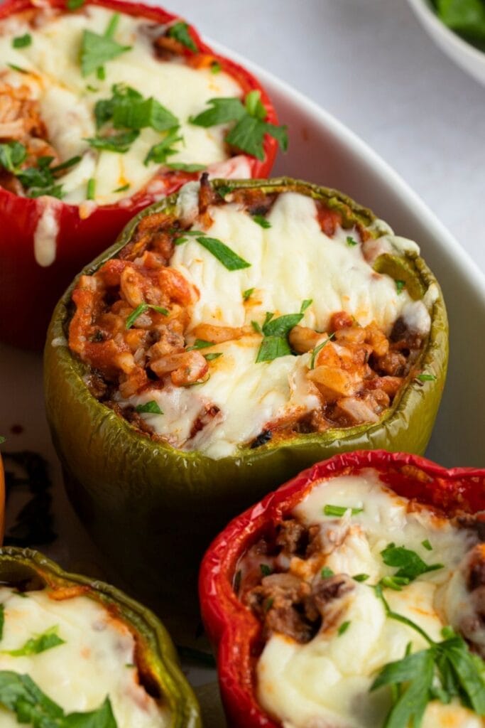 Cheesy Stuffed Bell Peppers