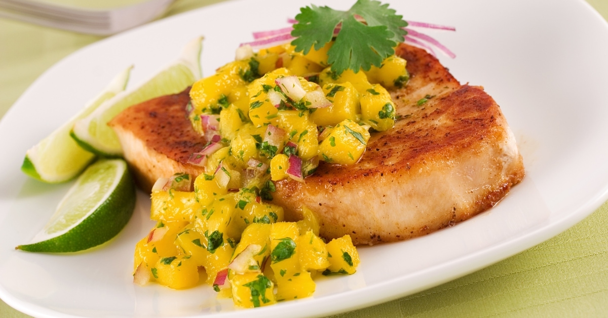 Cobia Fish Fillet with Mango Salsa