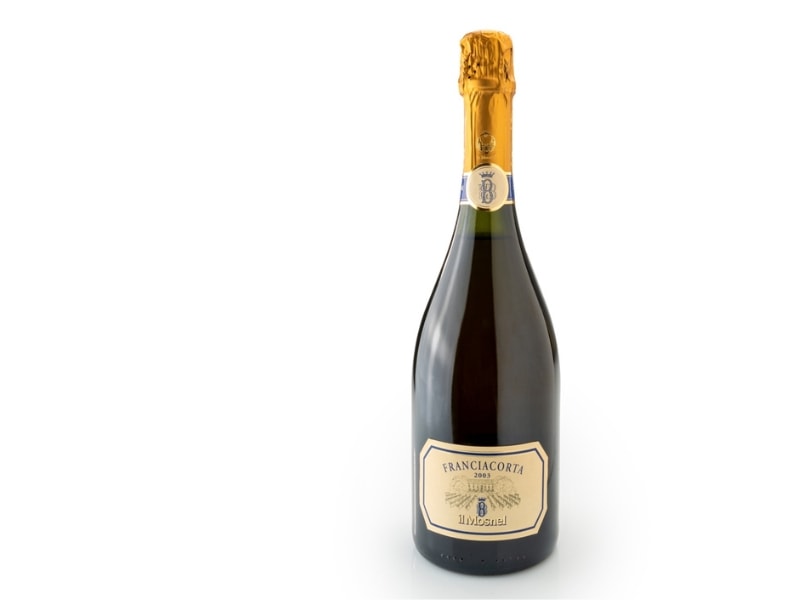 Bottle of Franciacorta, Italian Sparkling Wine 