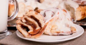 Homemade Cinnamon Rolls with Milk