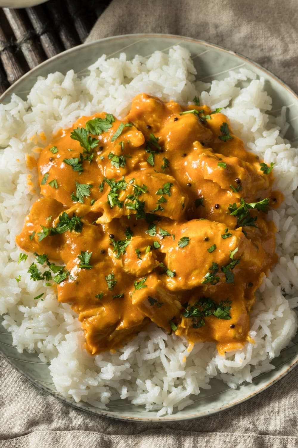 Homemade Coconut Rice with Chicken Curry