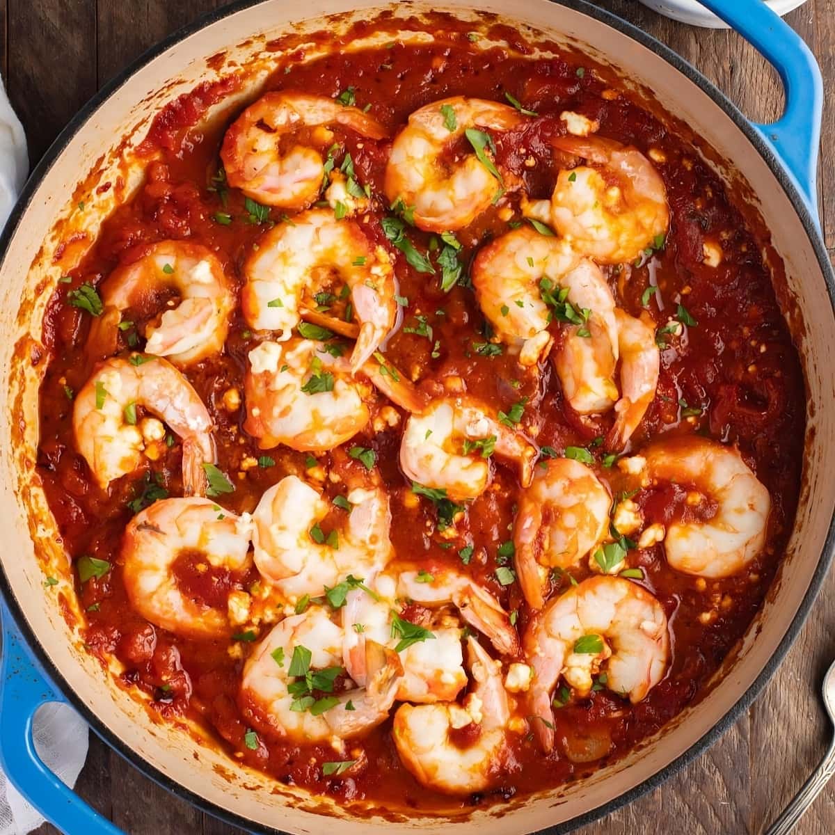 Homemade Greek Shrimp Saganaki