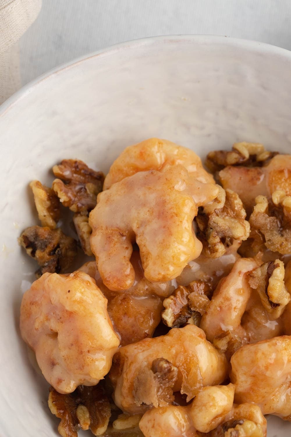 Homemade Honey Shrimp with Walnuts