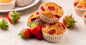 Homemade Strawberry Banana Muffins