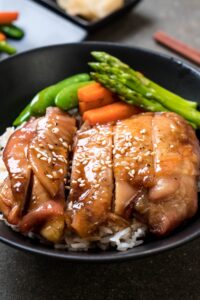 Homemade Teriyaki Rice Bowls with Vegetables