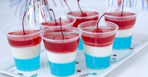 Jello Shots with Cherry