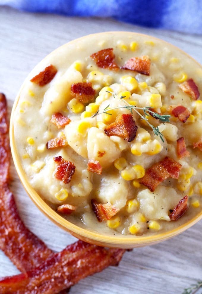 Slow Cooker Potato Corn Chowder