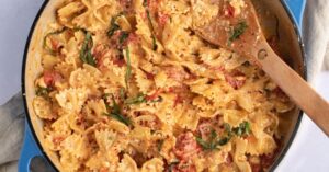 Savory Tiktok Feta Pasta with Cherry Tomatoes and Herbs