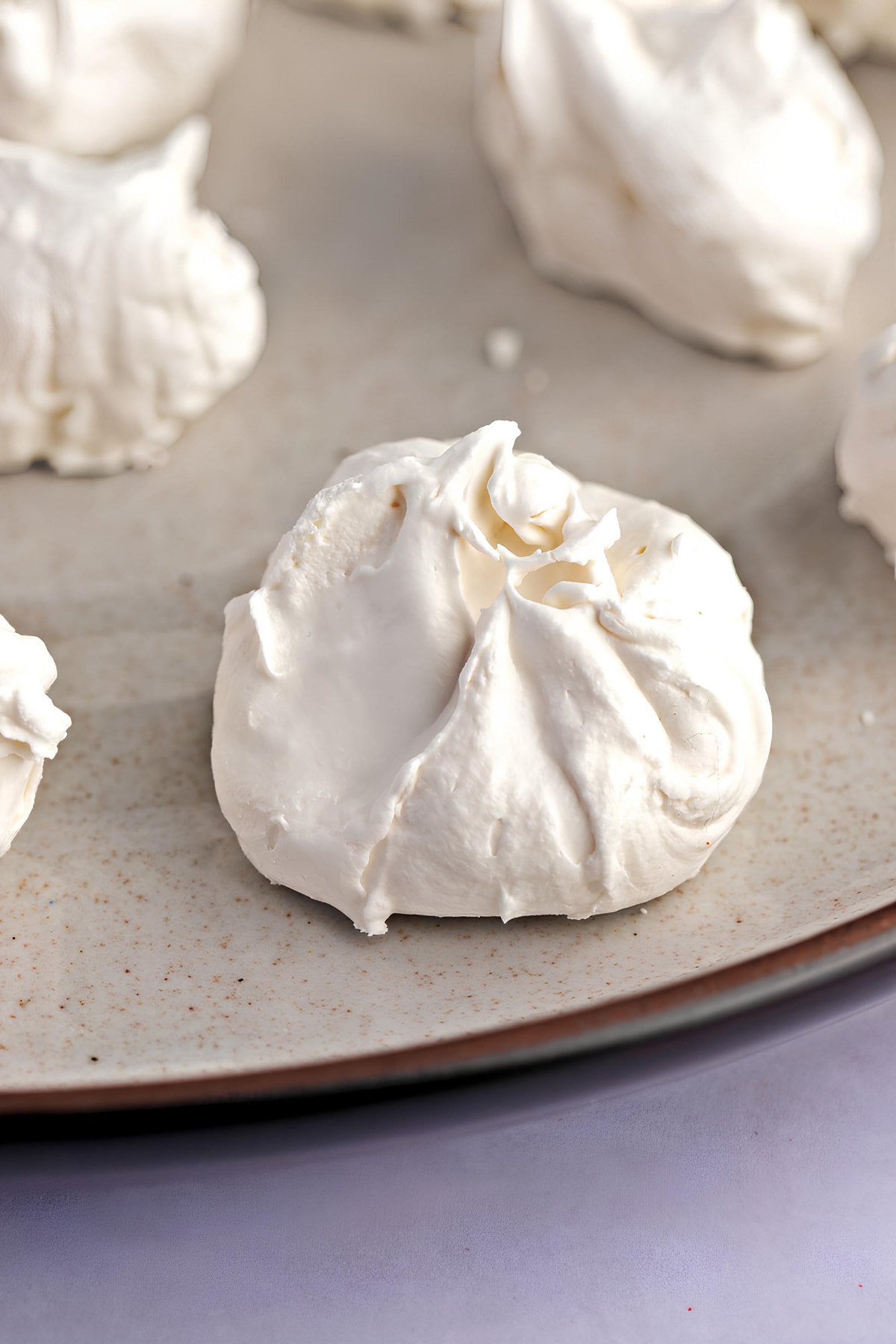 Soft and Sweet Homemade Divinity Candies on a Plate