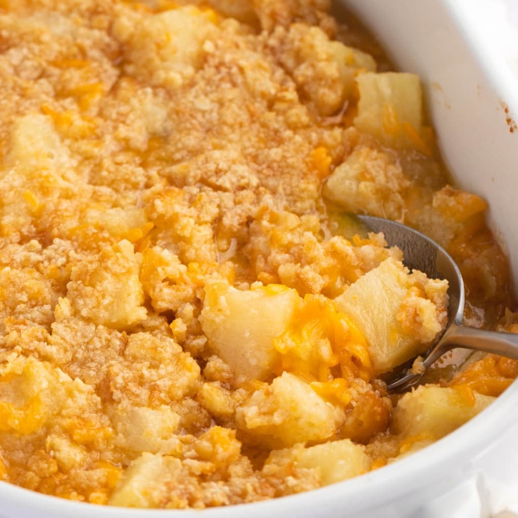 Sweet and Savory Pineapple Casserole