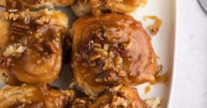 Sweet and Spicy Homemade Caramel Pecan Cinnamon Rolls