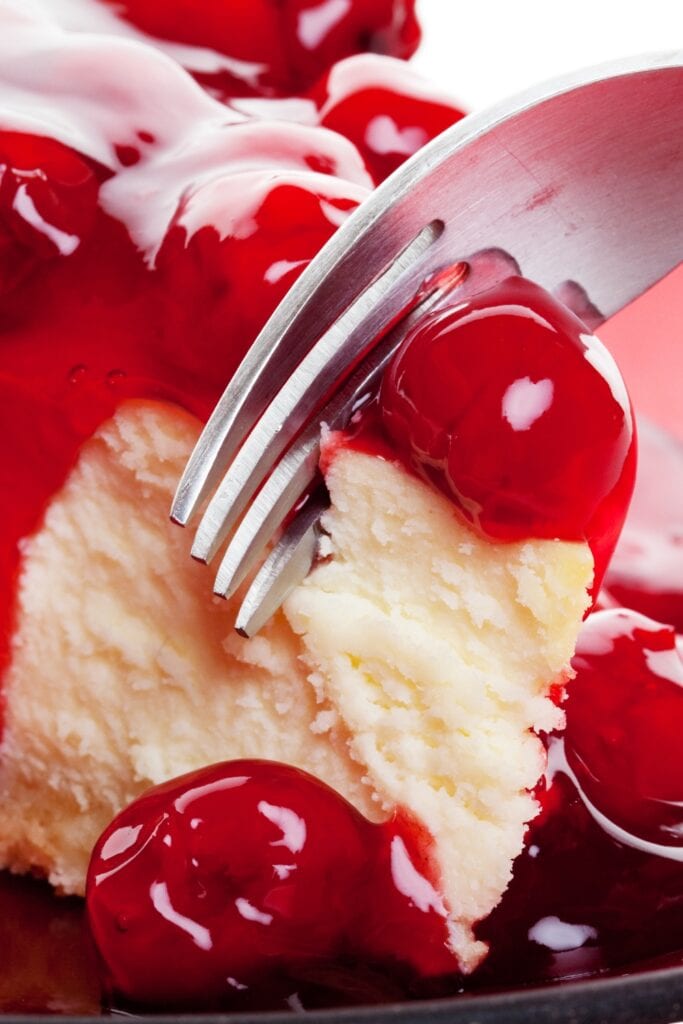 Sweet Homemade Cherry Cheesecake