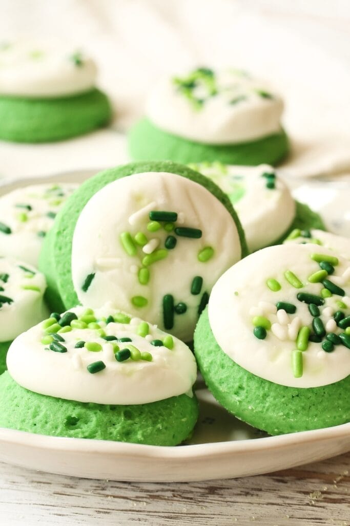 Sweet Homemade Irish Cookies with Candy Sprinkles