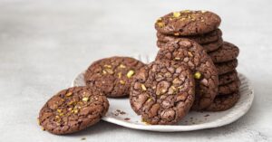 Sweet Homemade Chocolate Pistachio Cookies