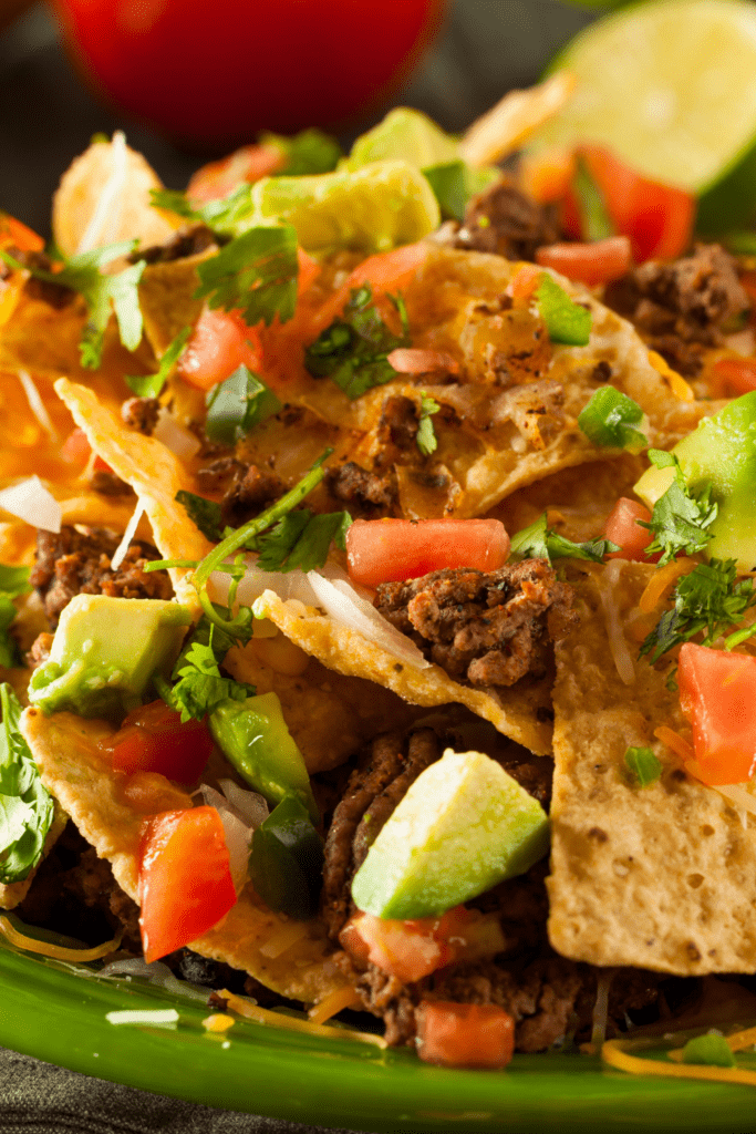 Loaded Beef Nachos with Veggies