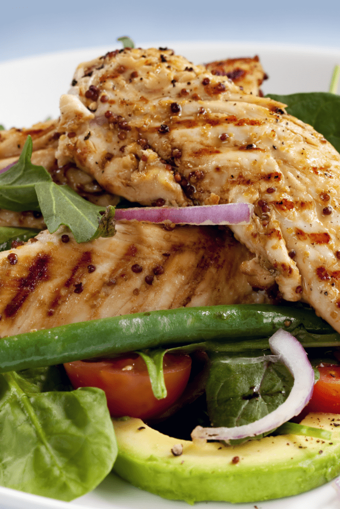 Grilled Chicken Tenderloins with Vegetables