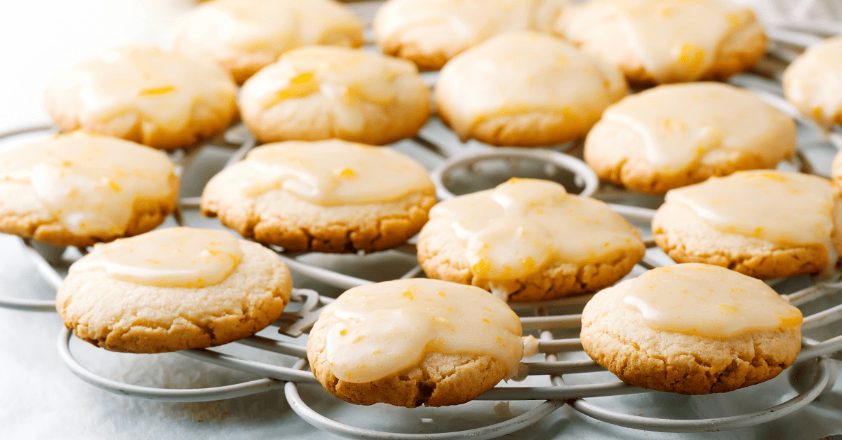 Homemade Lemon Glazed Cookies