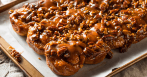 Homemade Sticky Buns with Pecan Nuts